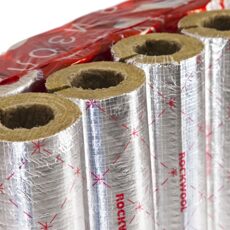 ROCKWOOL Цилиндр кашированный алюминиевой фольгой